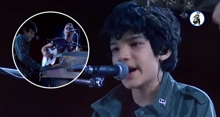 12-year-old autistic singer Huillo rocks with Coldplay at Mexico stadium show