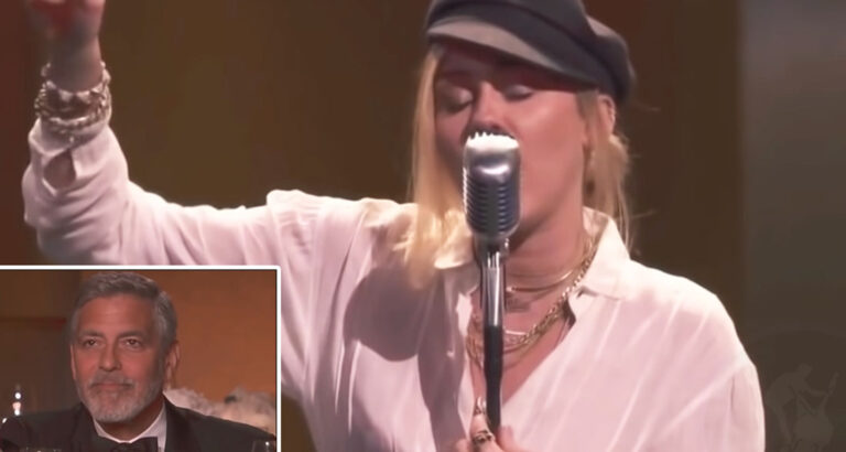 Miley Cyrus Pays Tribute to George Clooney With Badass Performance of This Country Music Track