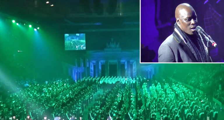 The best version of Amazing Grace you’ll hear is with Carl Ellis and 200+ musicians playing bagpipes