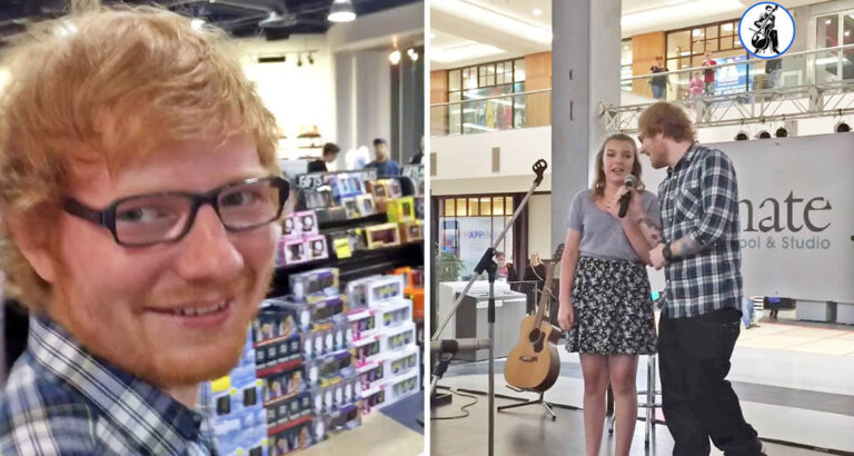 Watch The Moment Ed Sheeran Surprises Young Singer By Joining In Her Cover Of “Thinking Out Loud”