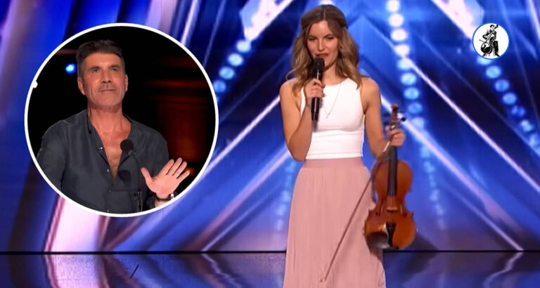 Simon Cowell almost hits his red buzzer on Gabriella Laberge and then she does THIS