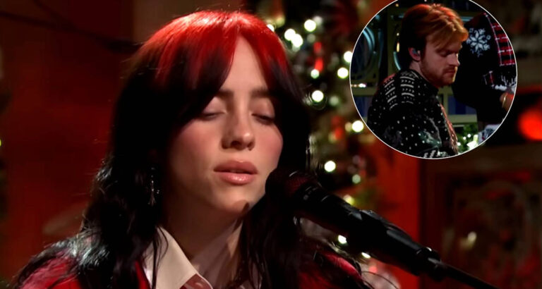 Billie Eilish performs magical cover of “Have Yourself A Merry Little Christmas” with Finneas and jazz band