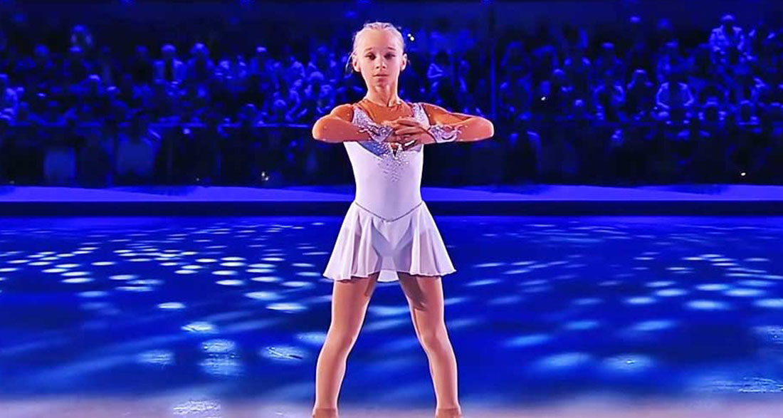 10 Year Old Ice Dancer Stuns With Breathtaking Performance To Alexandra Burke’s “Hallelujah”