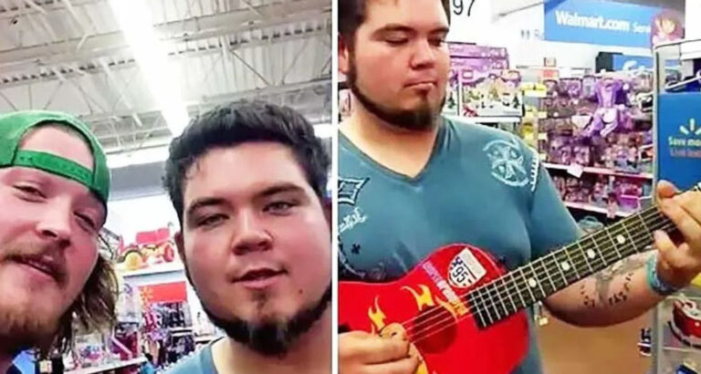 When Two Guys Played Stevie Ray Vaughan’s “Pride And Joy” On A Toy Guitar In Walmart